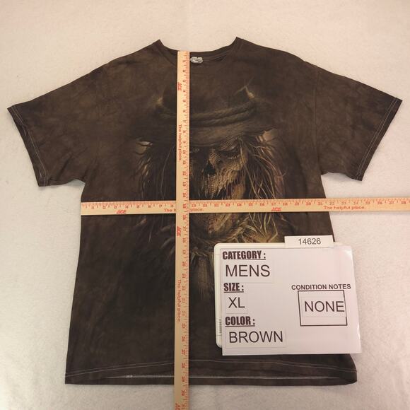 James Ryman Scarecrow Crew Neck Short Sleeve Graphic T-Shirt Mens Size XL Brown - Picture 5 of 9